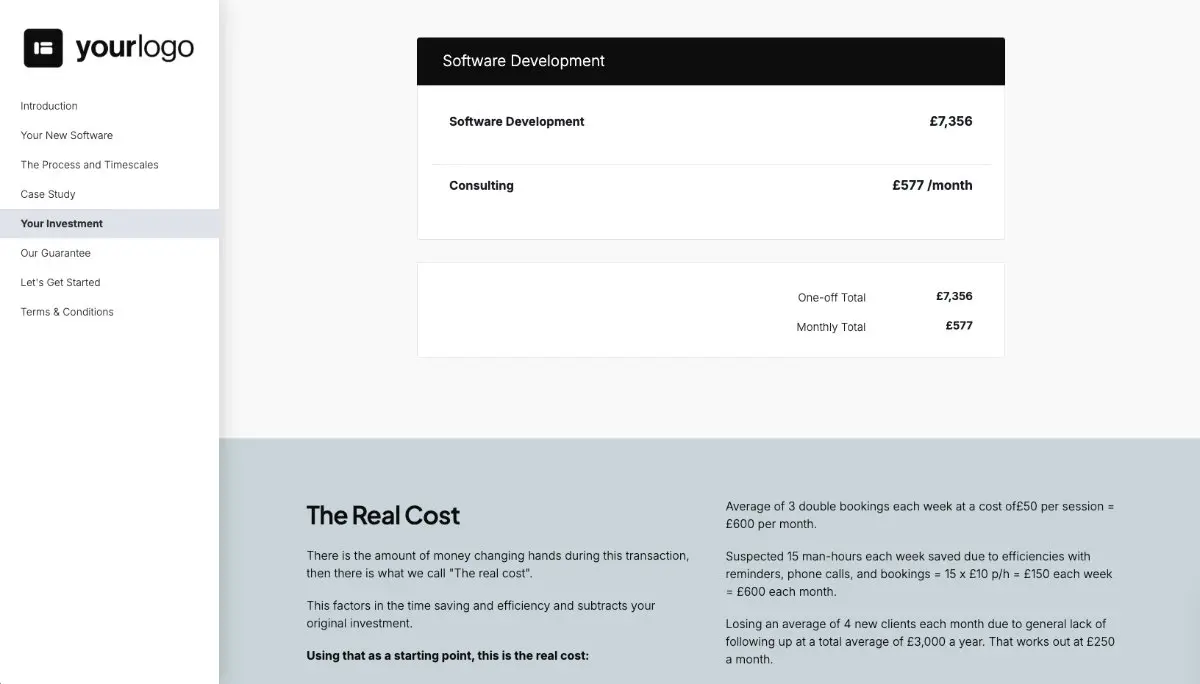 Software Development Proposal Template Slide 6