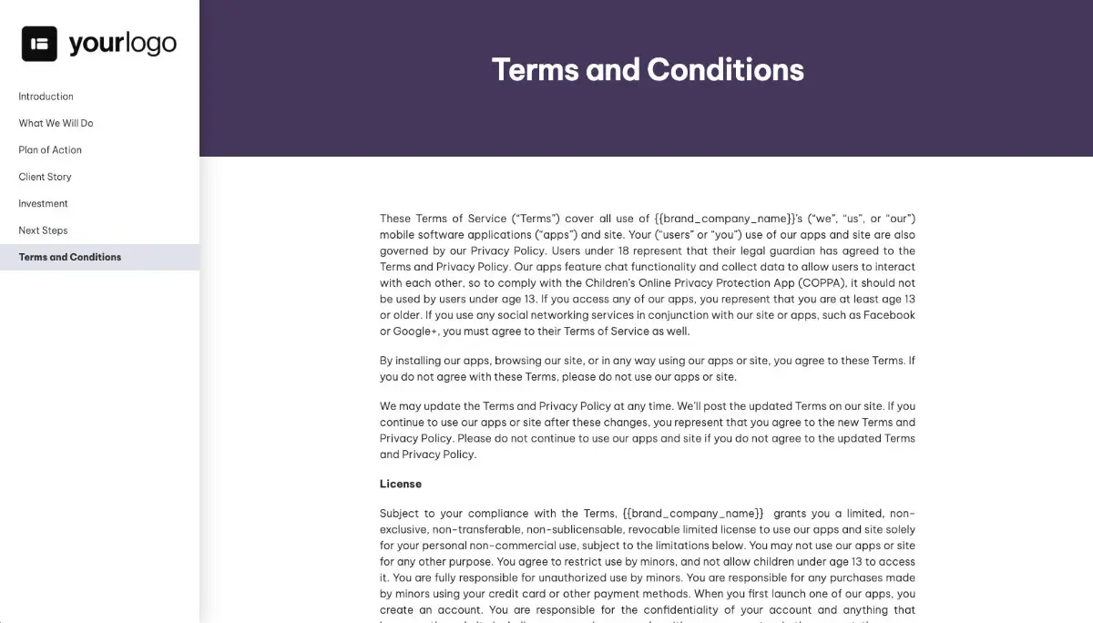Video Game Development Proposal Template - Pre-written contract