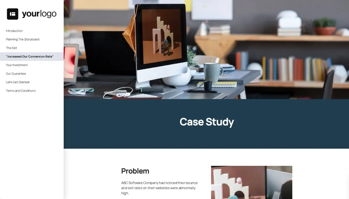 Website Explainer Video Proposal Template - Case study example