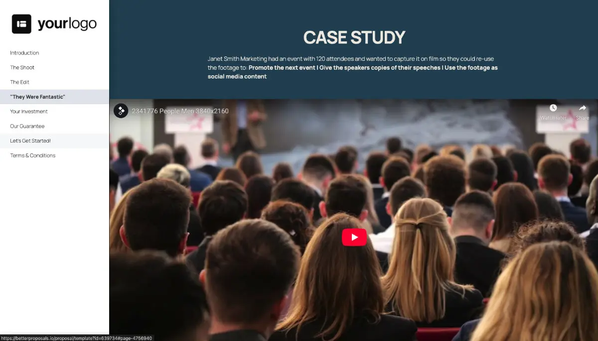 Event Filming Proposal Template Slide 5