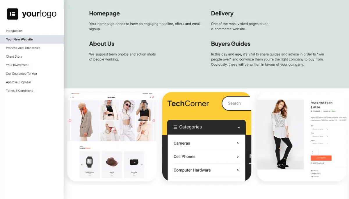 Ecommerce Web Design Proposal Template Slide 3