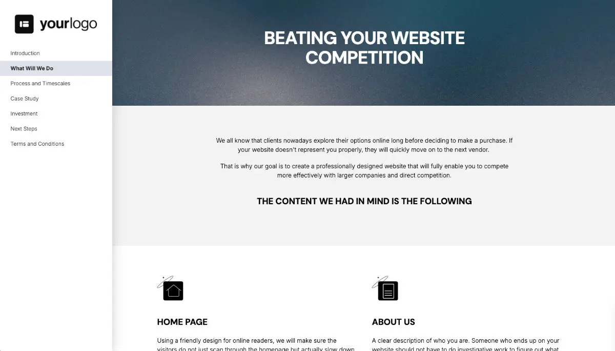 Freelance Web Design Proposal Template Slide 3