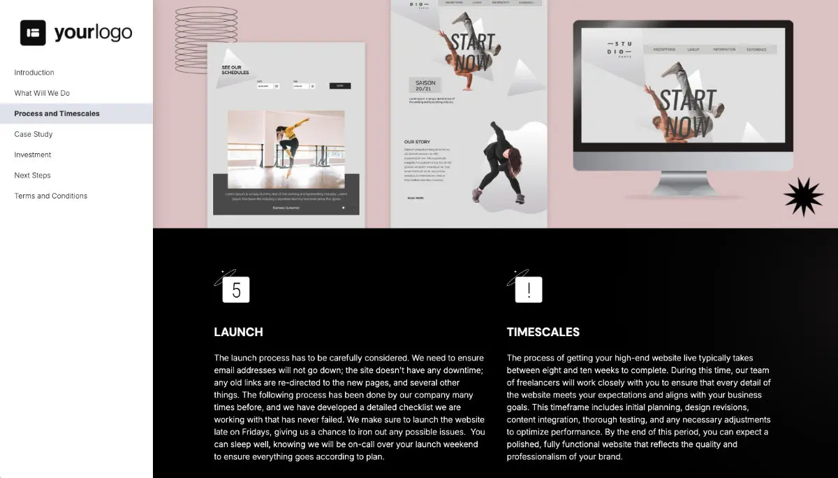 Freelance Web Design Proposal Template Slide 4