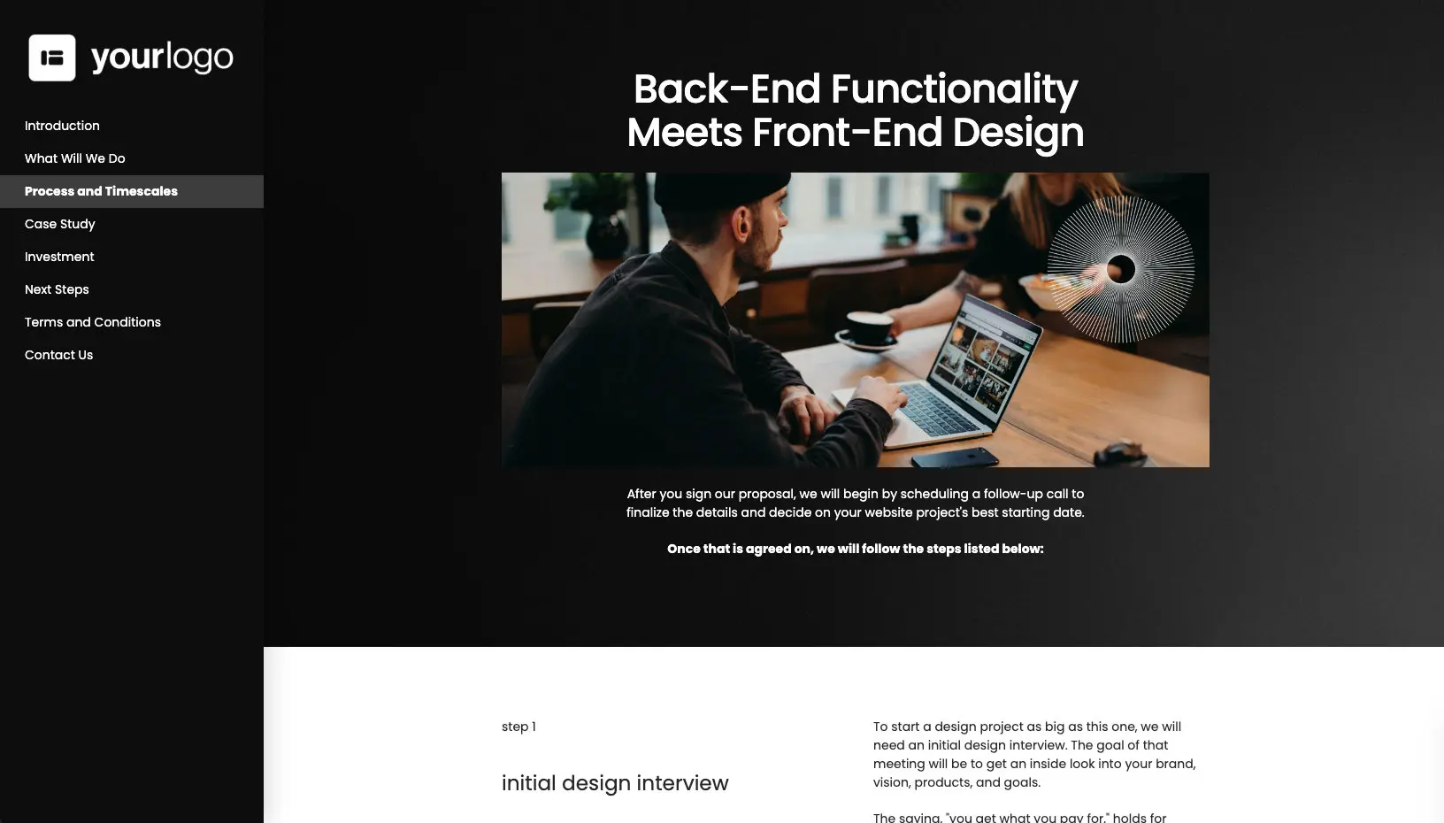 High-end Web Design Proposal Template Slide 4