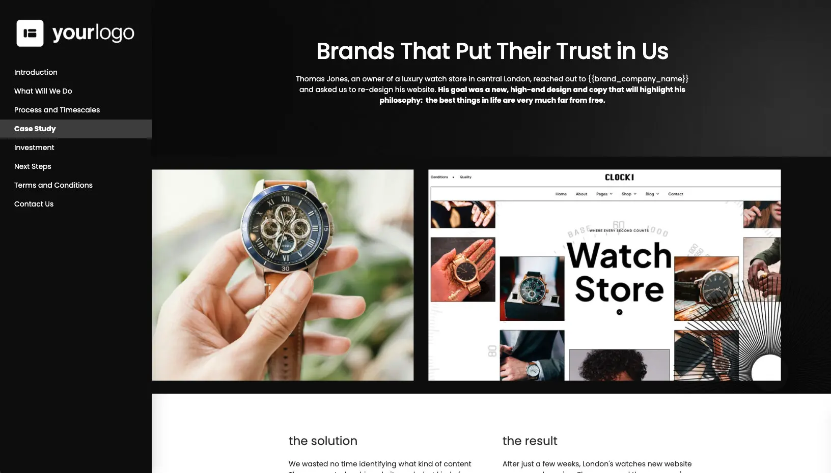 High-end Web Design Proposal Template Slide 5