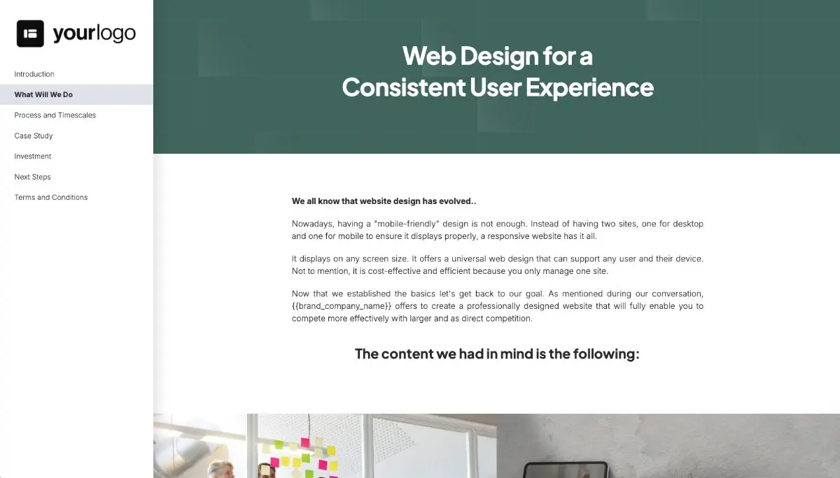 Responsive Web Design Proposal Template Slide 3