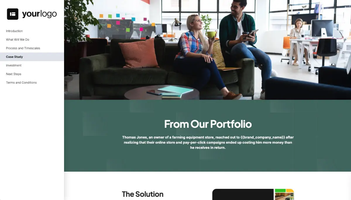 Responsive Web Design Proposal Template - Case study example