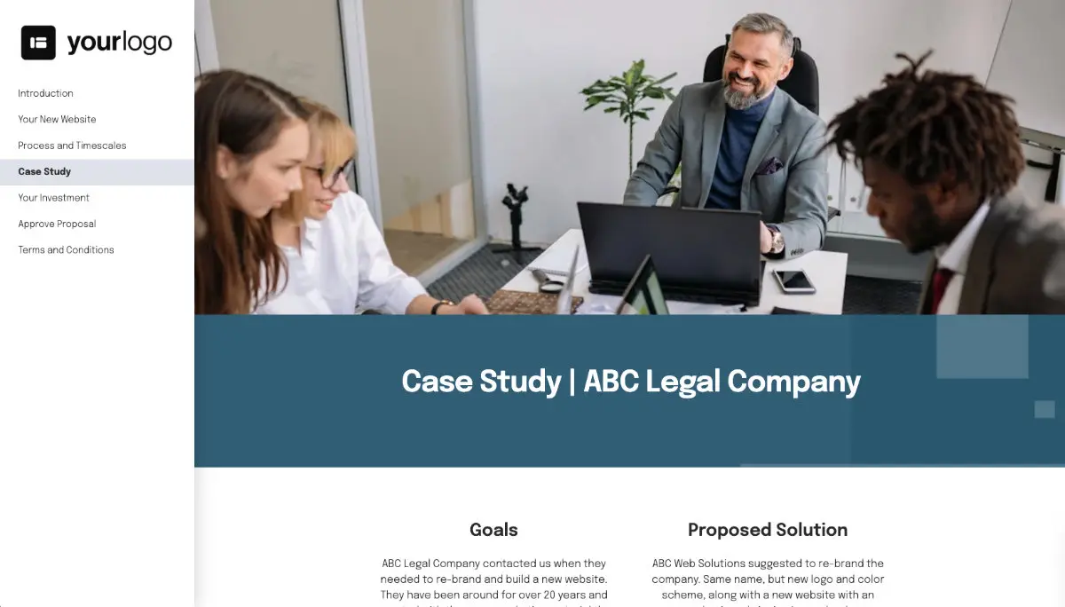 Simple Web Design Proposal Template Slide 5