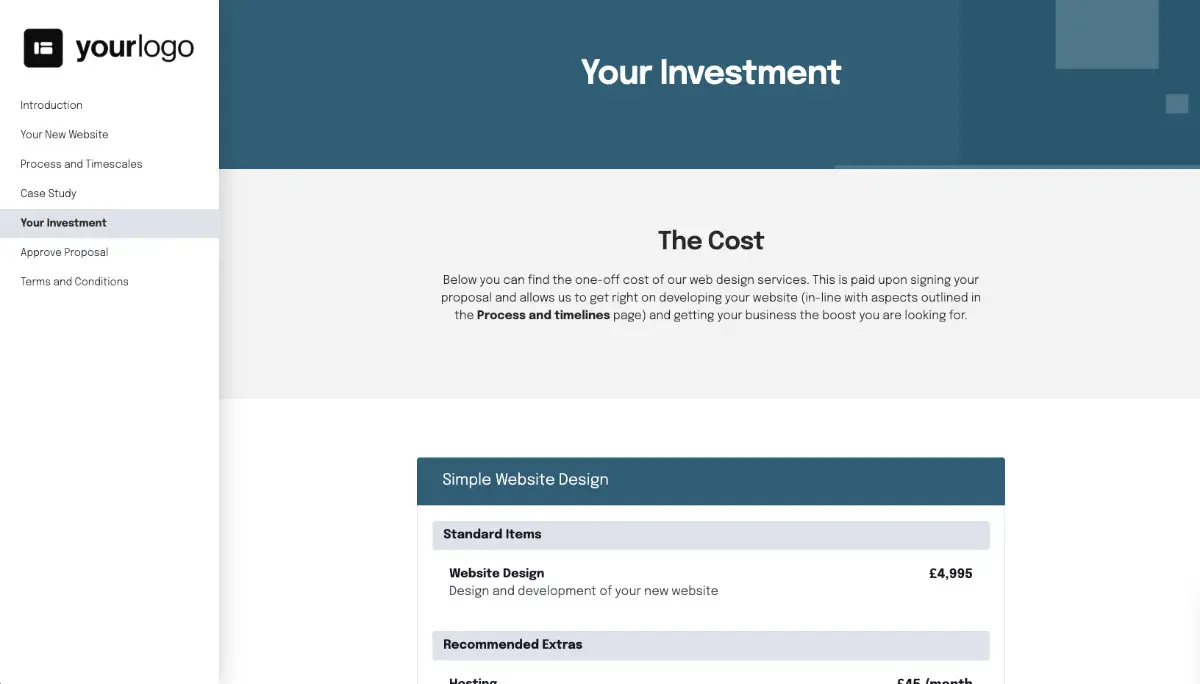 Simple Web Design Proposal Template Slide 6