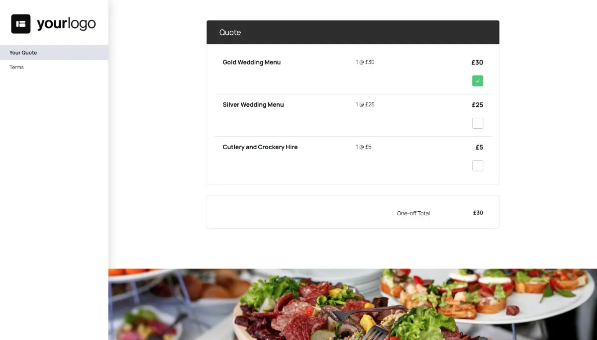 Catering Quote Template Slide 3