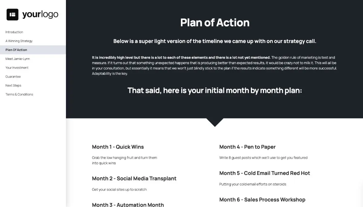 Business Development Quote Template Slide 4