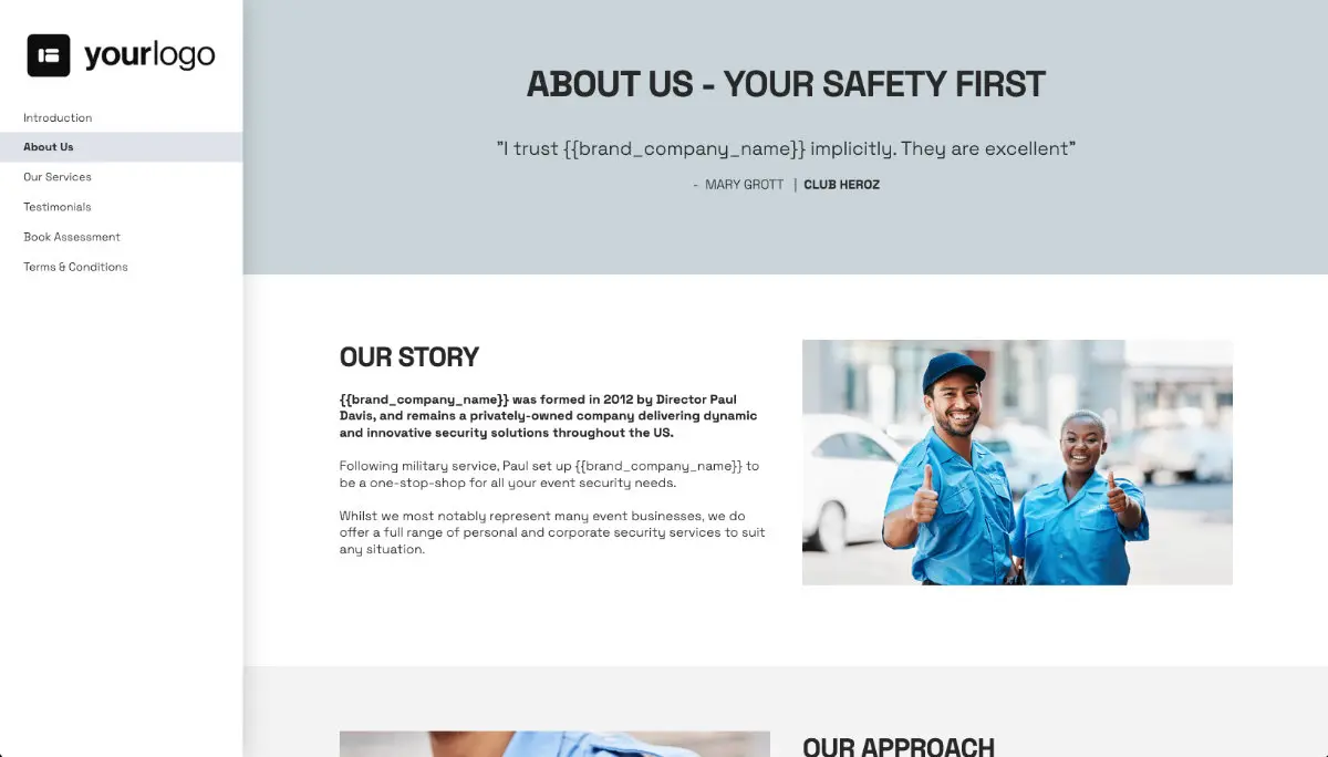 Security Quote Template Slide 3