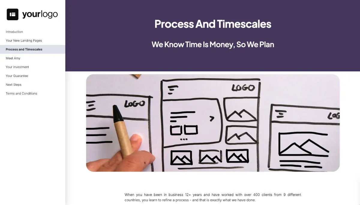 Landing Page Design Quote Template Slide 4