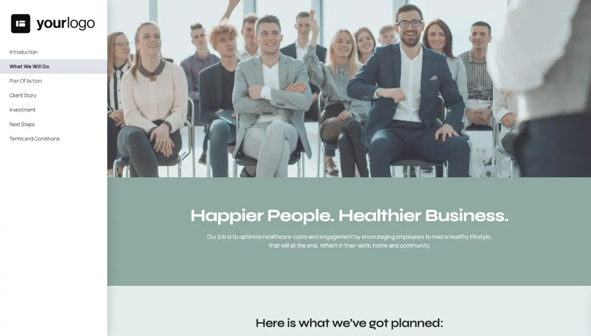 Corporate Wellness Quote Template Slide 3