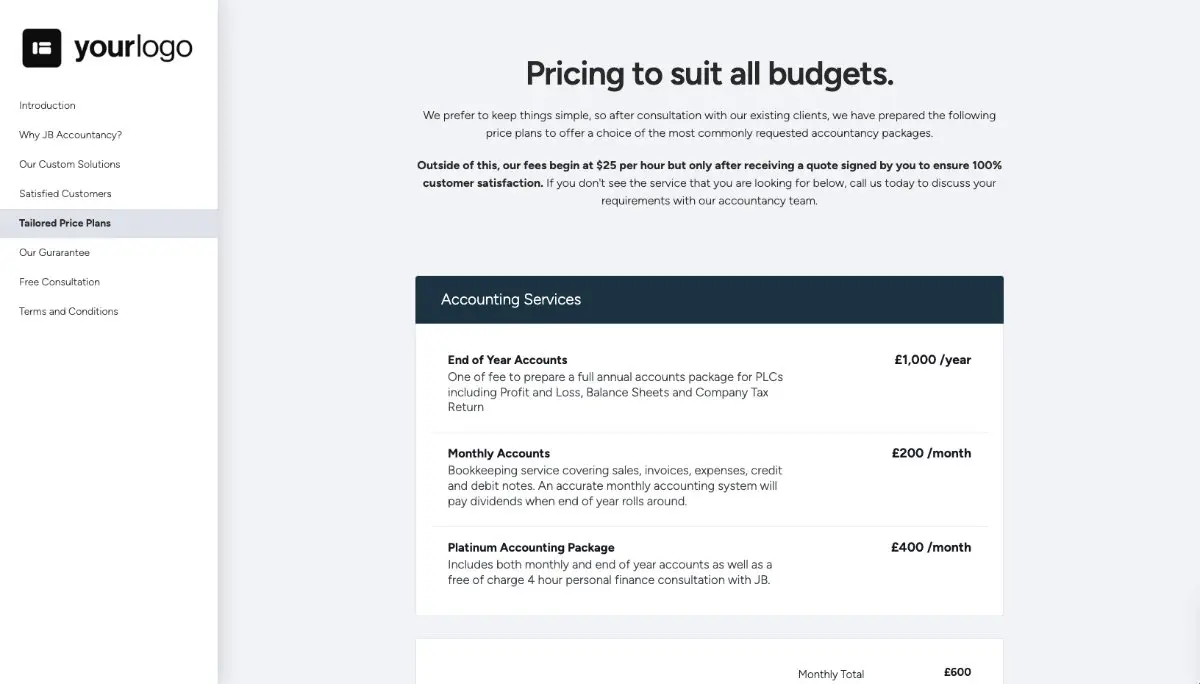 Accounting Quote Template Slide 6