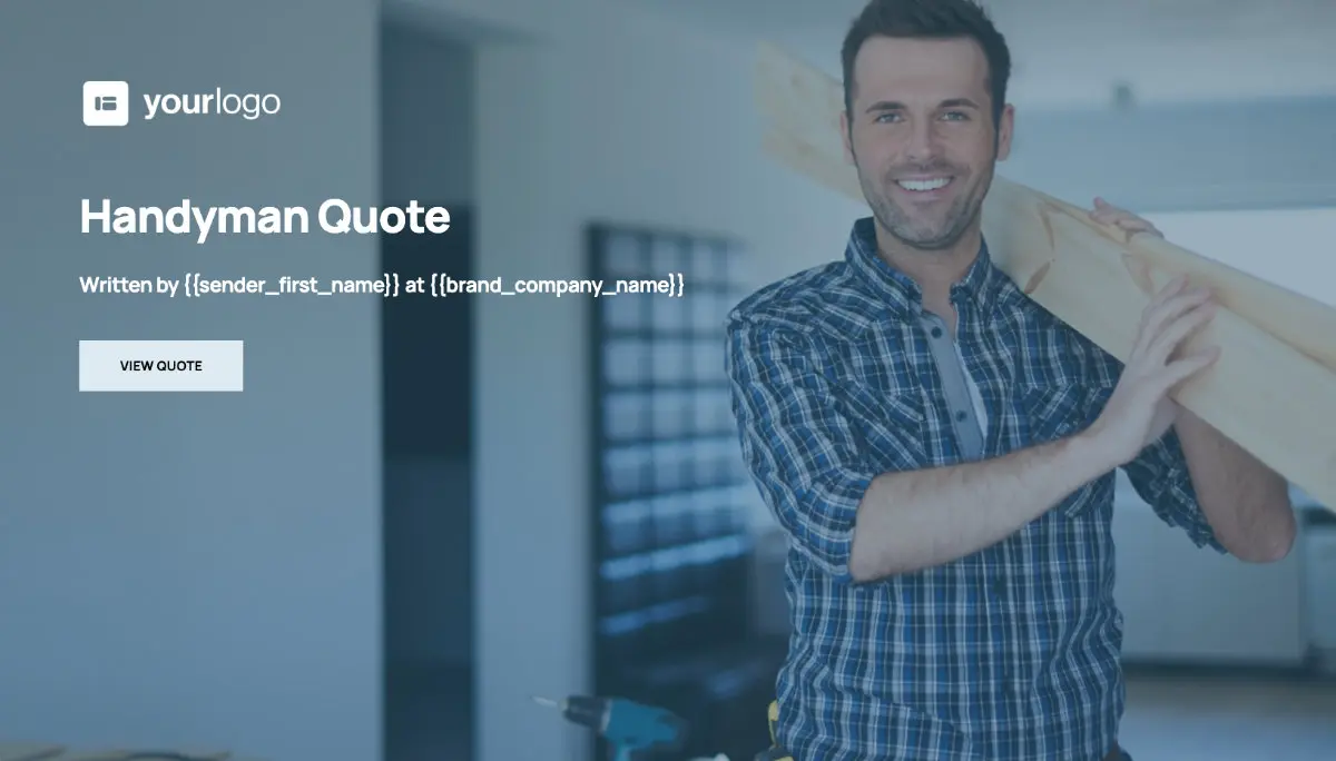 Handyman Quote Template
