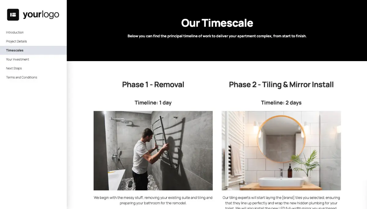 Bathroom Remodel Quote Template Slide 4