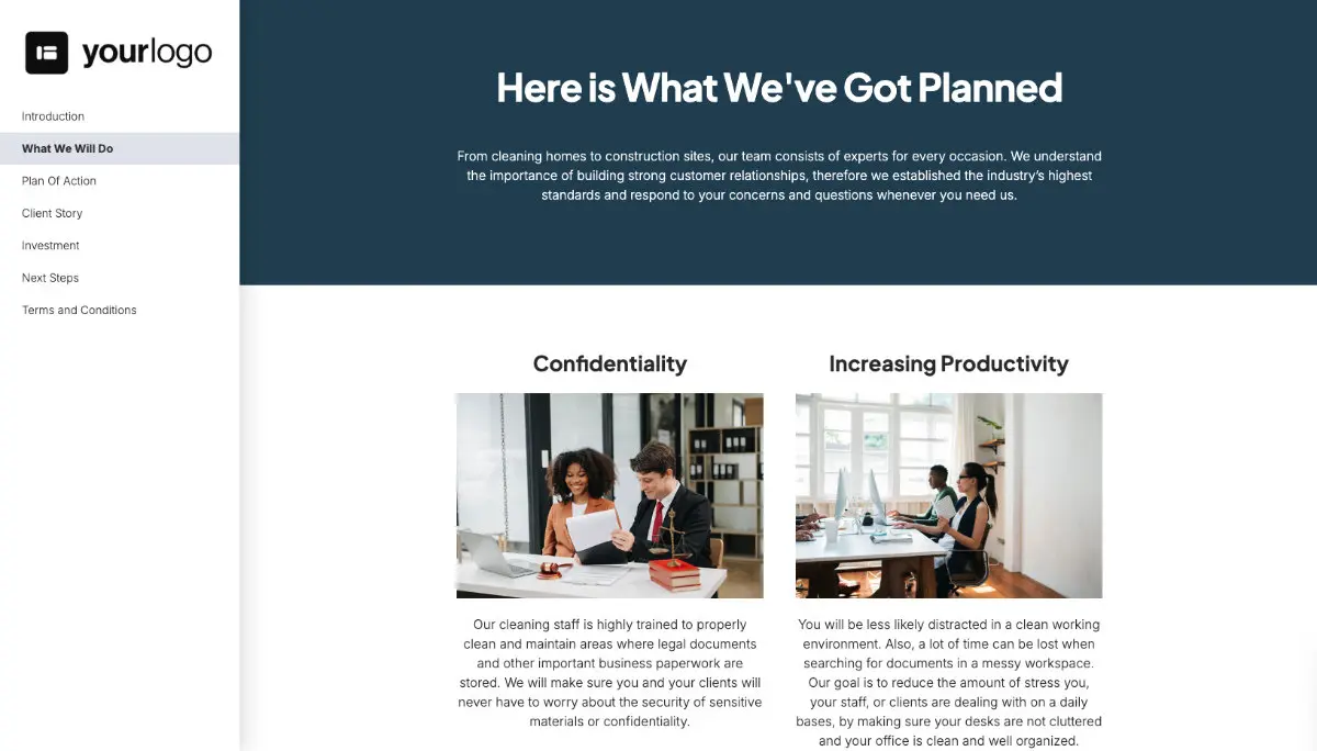 Commercial Cleaning Quote Template Slide 3