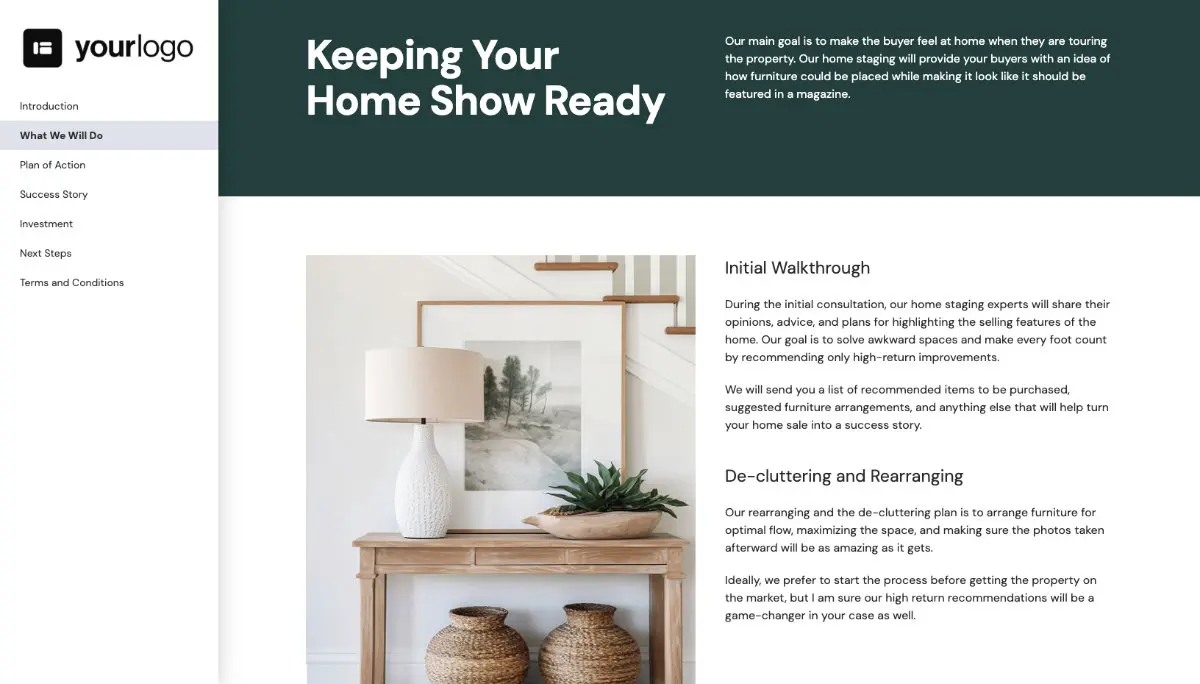 Home Staging Quote Template Slide 3