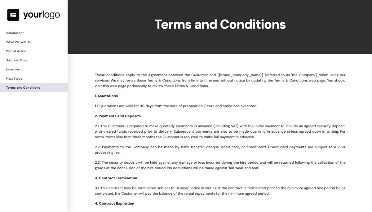 Home Staging Quote Template - Pre-Written Contract