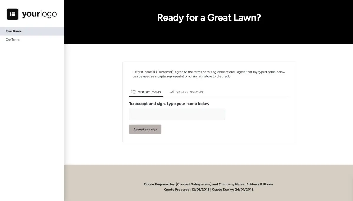 Lawn Care Quote Template Slide 4