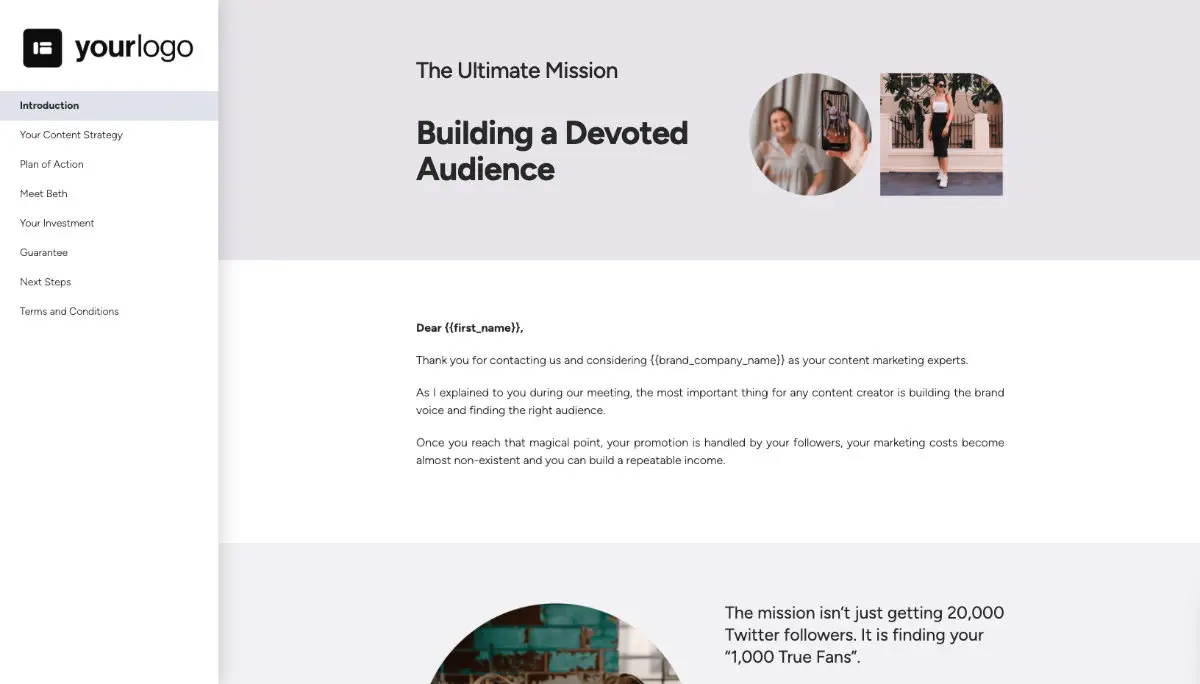 Content Marketing Quote Template Slide 2