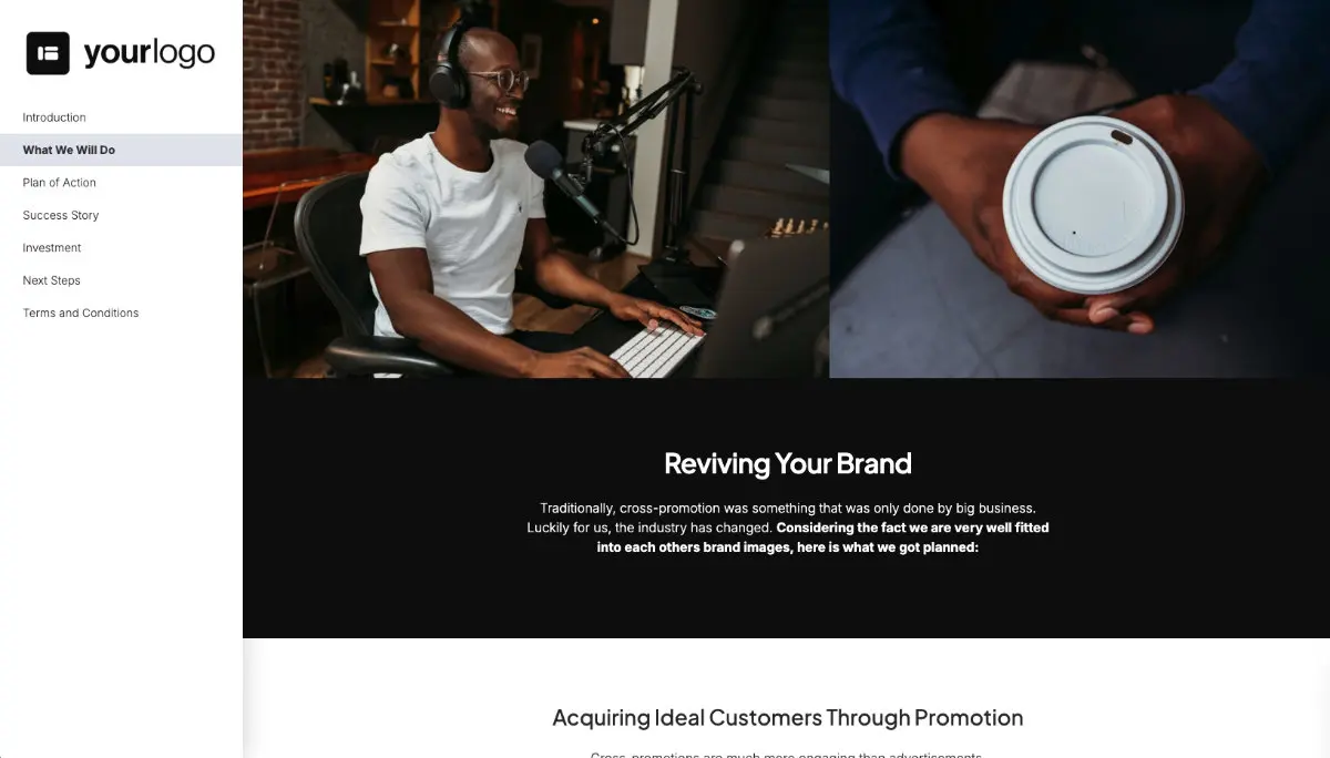 Cross Promotion Quote Template Slide 3