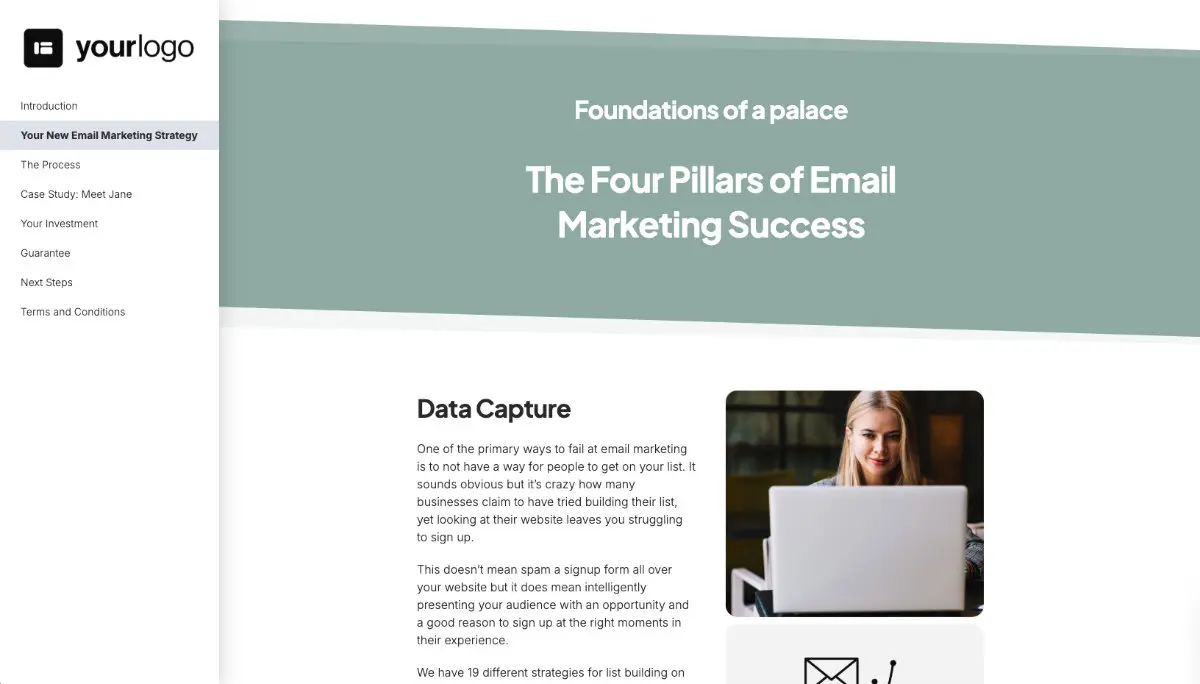 Email Marketing Quote Template Slide 3