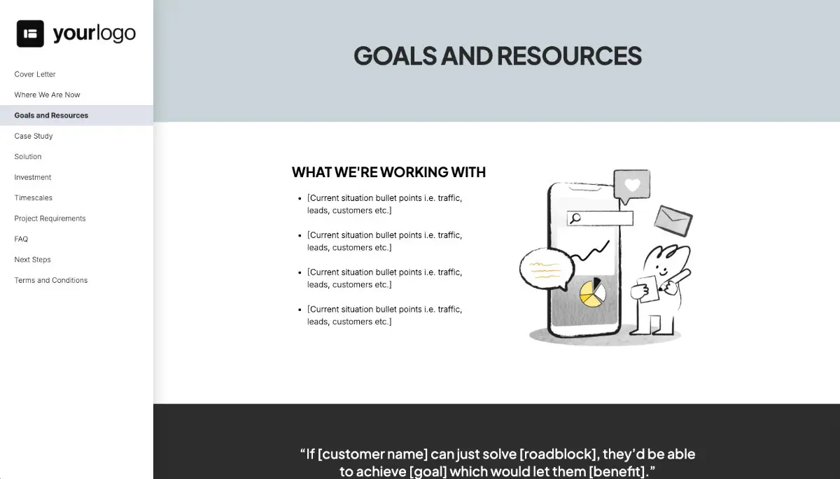 Marketing Funnels Quote Template - Process and Timescales