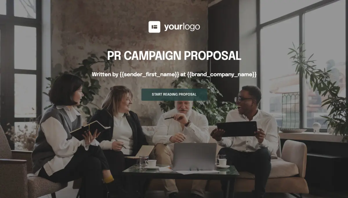 PR Campaign Quote Template - Visually Attractive Cover