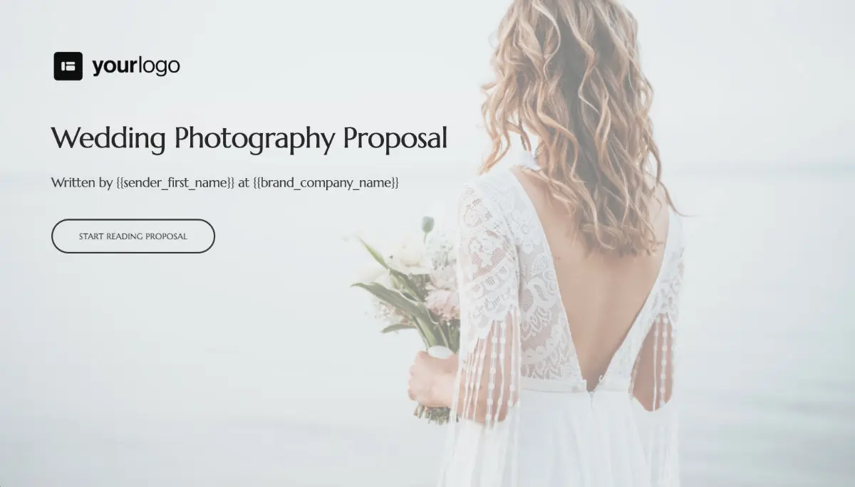 Wedding Photography Quote Template - Visually stunning cover