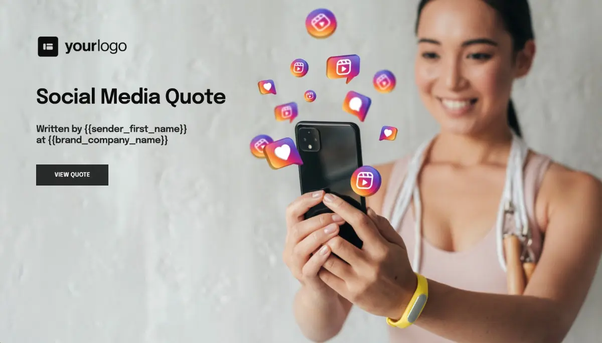 Social Media Quote Template - Visually Stunning Cover