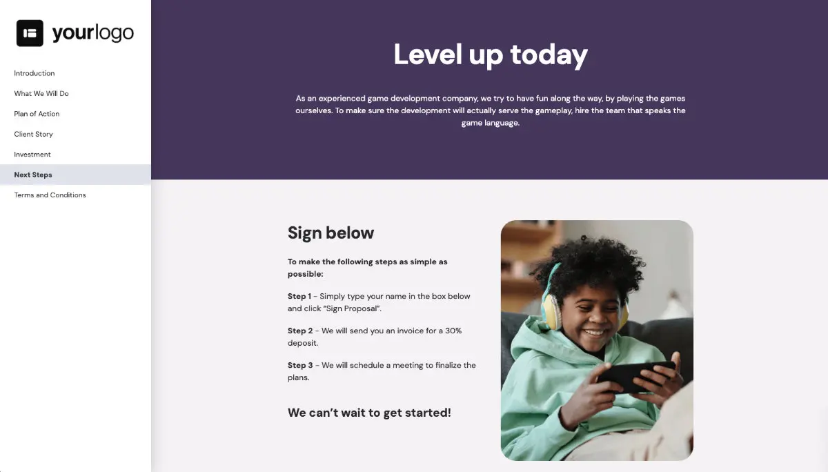 Mobile Game Development Quote Template Slide 7