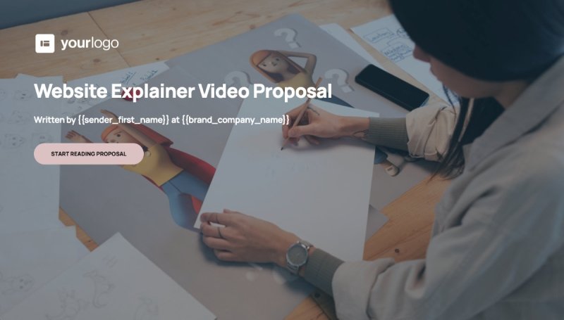 Website Explainer Video Quote Template - Visually Stunning Cover