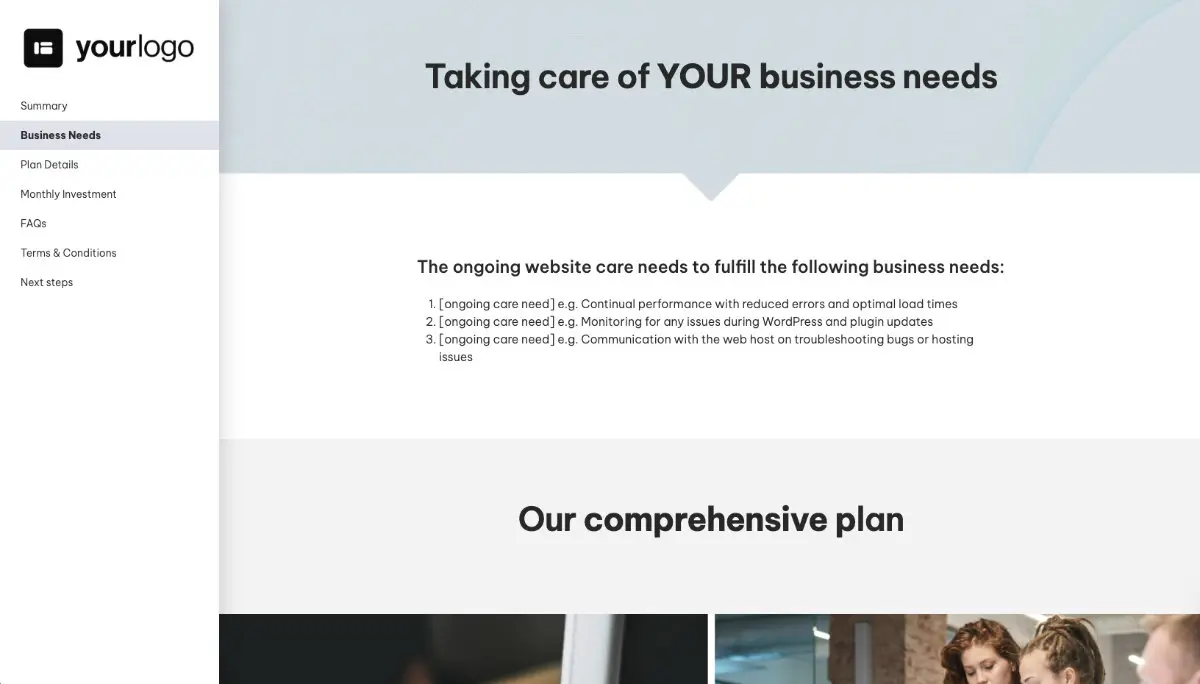 Website Support and Maintenance Quote Template Slide 3