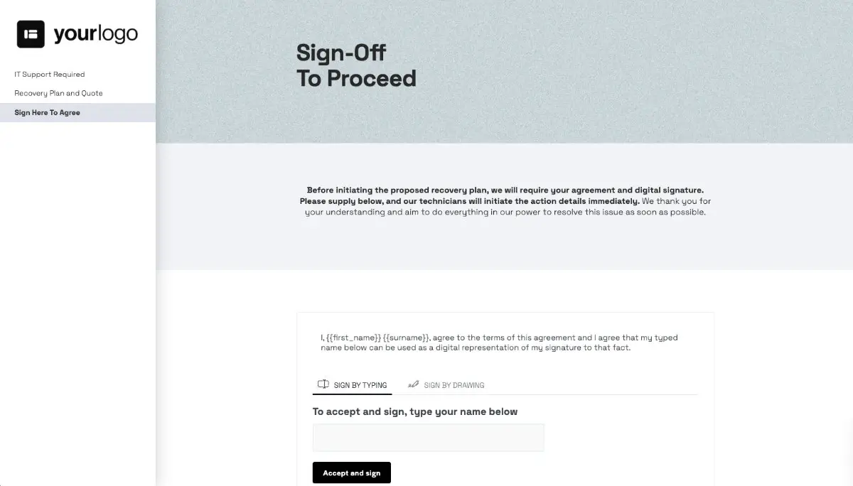 IT Project Plan Approval - Next Steps with Digital Signing