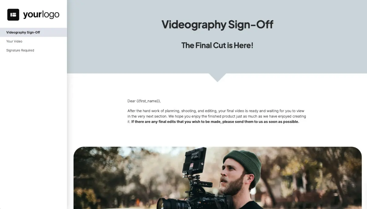 Final Video Signoff Slide 2