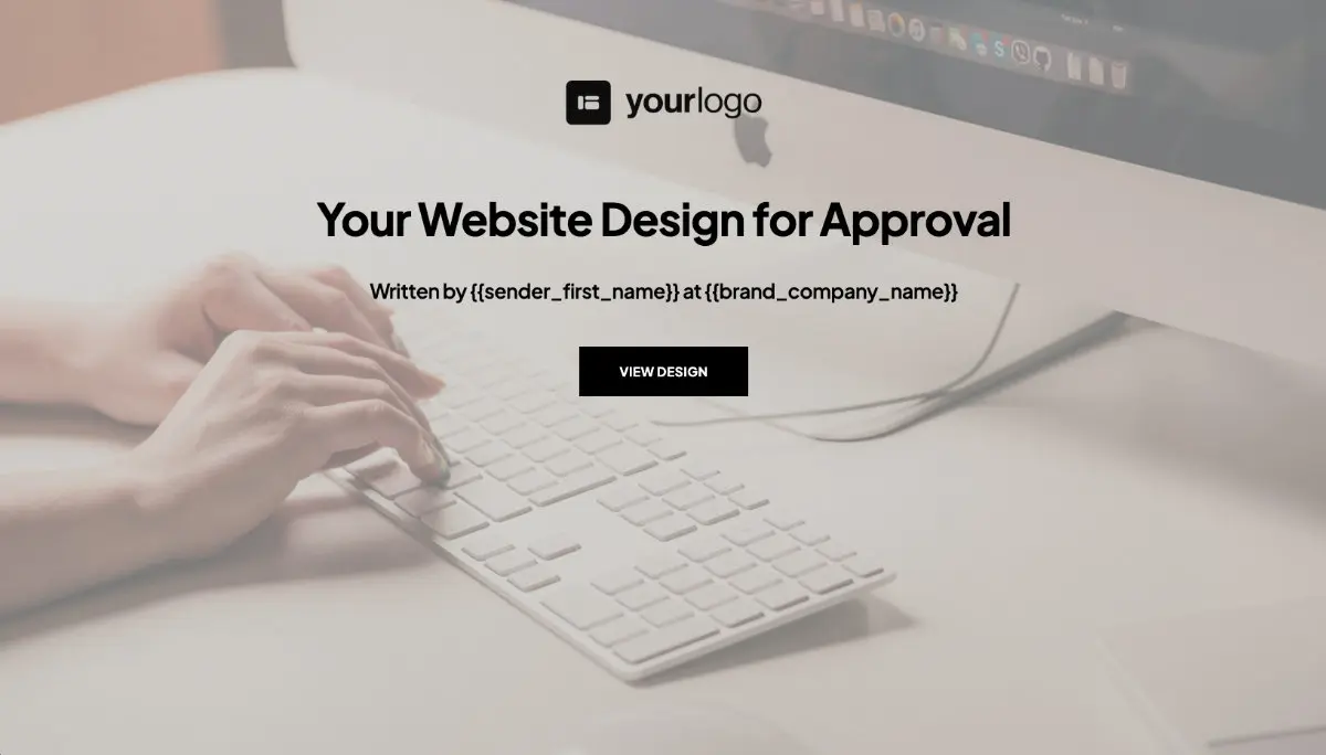 Web Design Signoff - Visually Stunning Cover