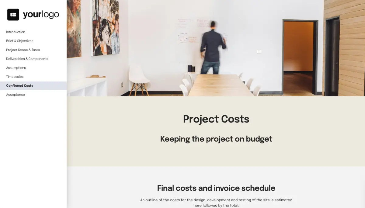 General Statement of Work Template - Confirmed Costs