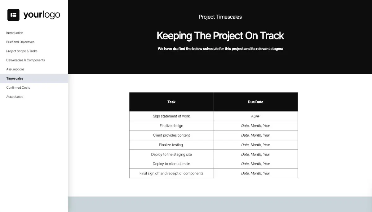 Software Development Statement of Work Slide 7