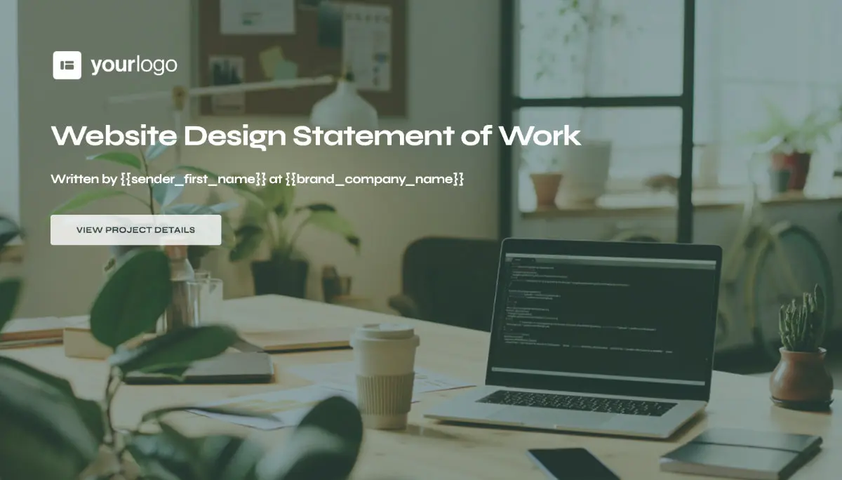 Web Design Statement of Work - Visually Stunning Cover