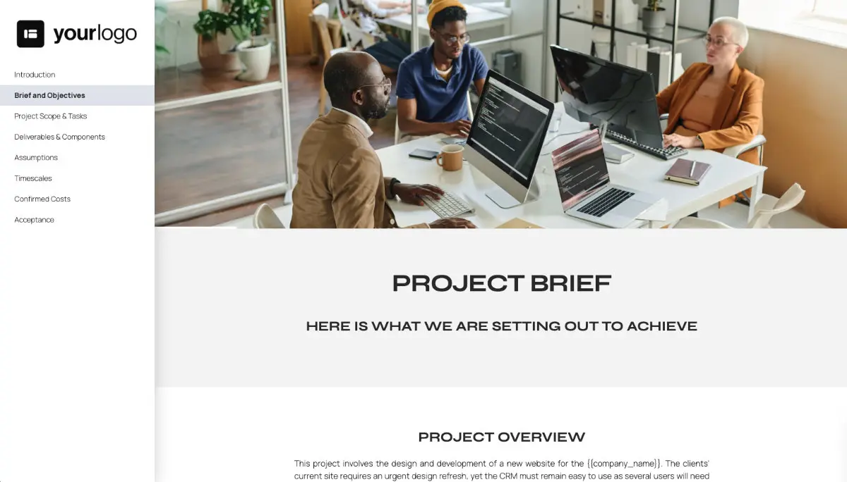 Web Design Statement of Work - Goals and Objectives