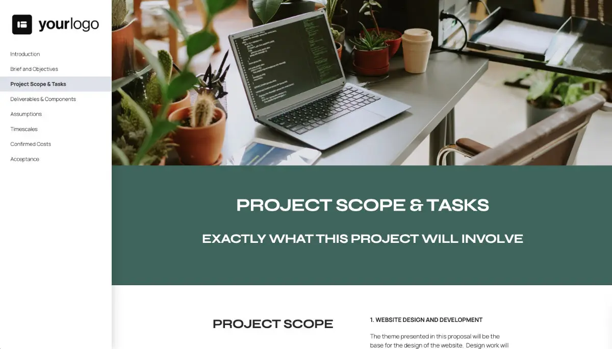 Web Design Statement of Work Slide 4