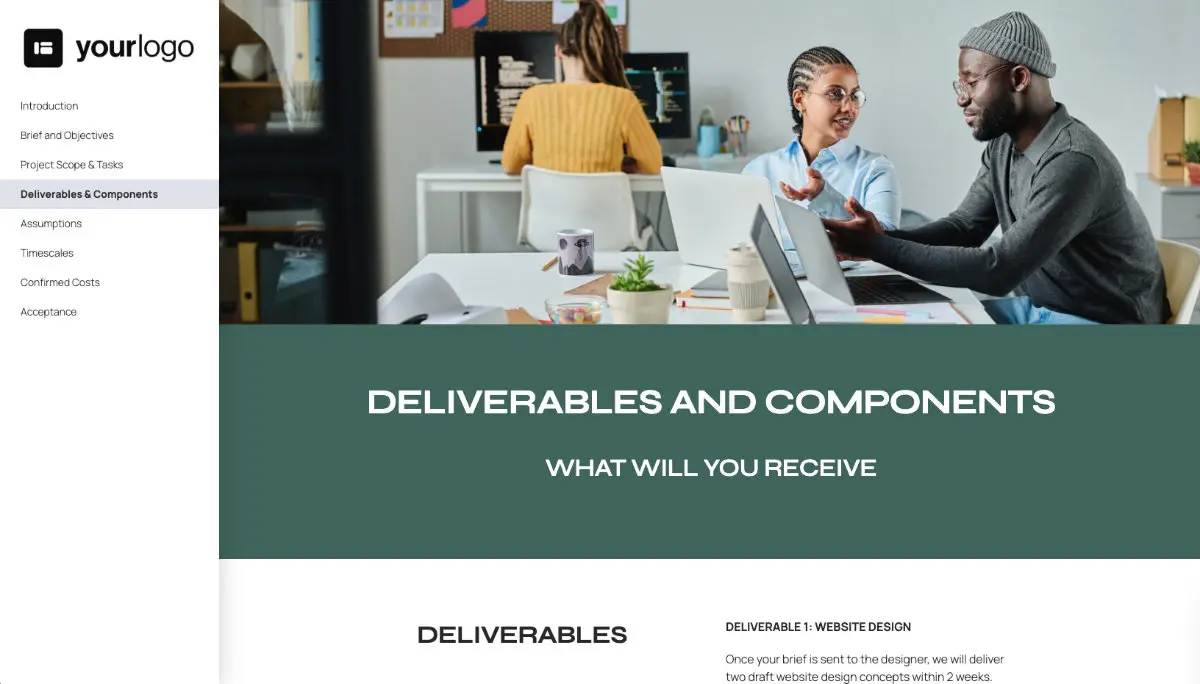 Web Design Statement of Work Slide 5