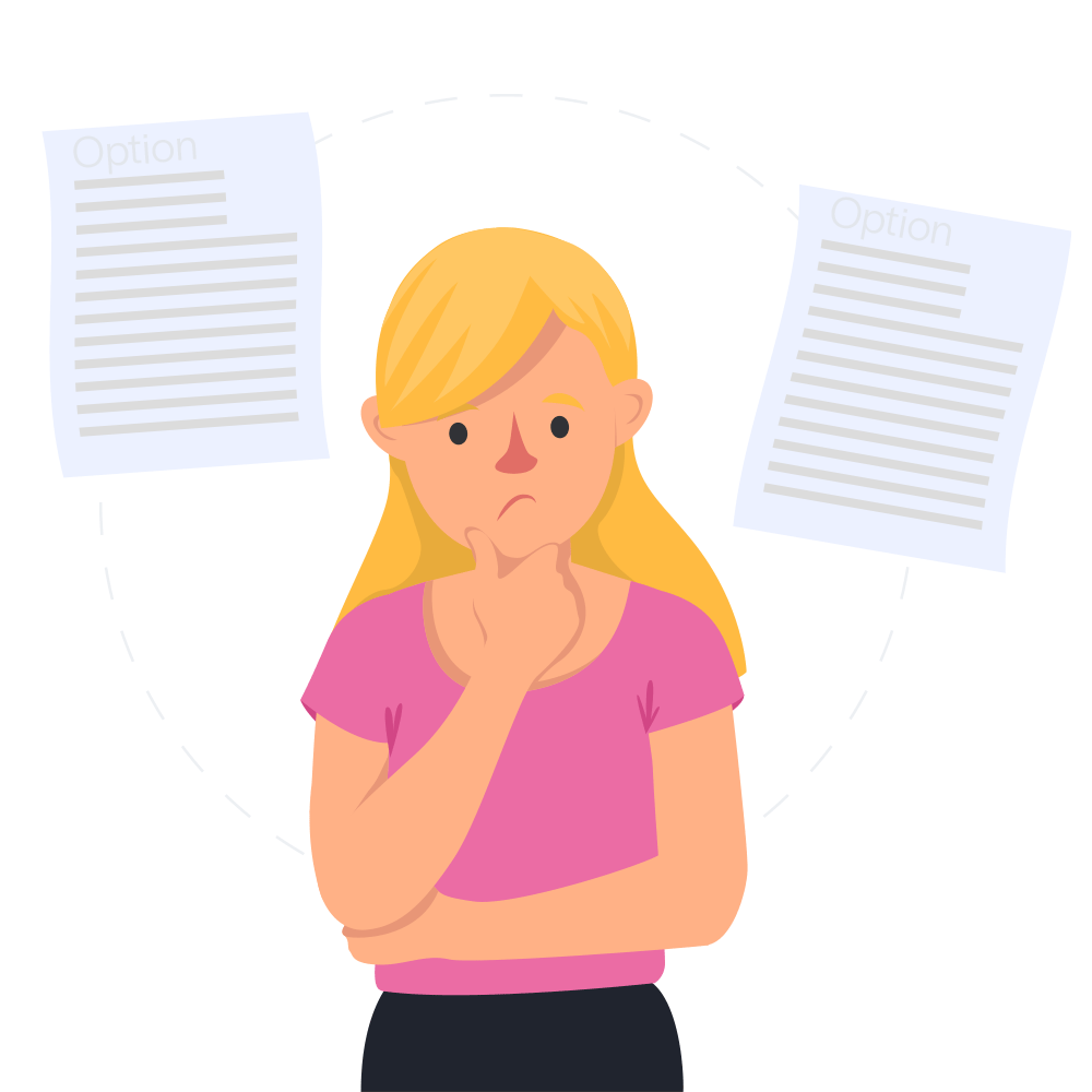 choices with packages and upsells